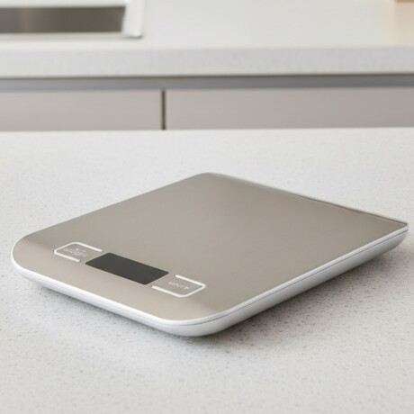 Balanza digital de cocina en acero inoxidable GRIS
