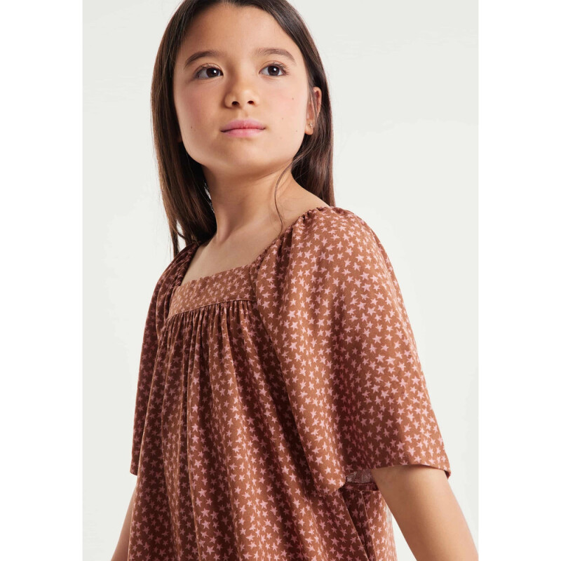 VESTIDO MM FEM MARROM