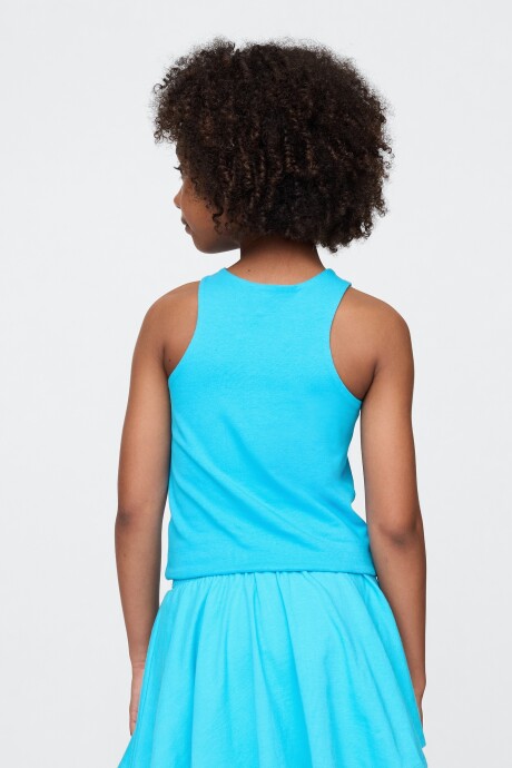 Musculosa Niña True Cyan Blue 663