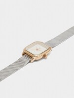 Reloj Cuadrado Brazalete Acero Inoxidable Bicolor bicolor