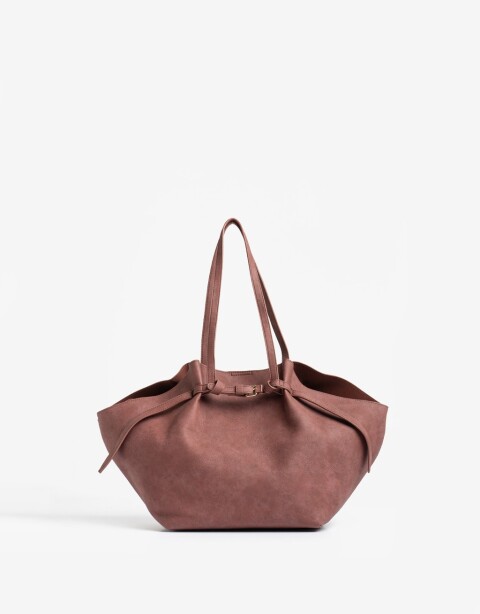 Shopper Cartera Shopper Con Bolso - Rojo Burdeaux