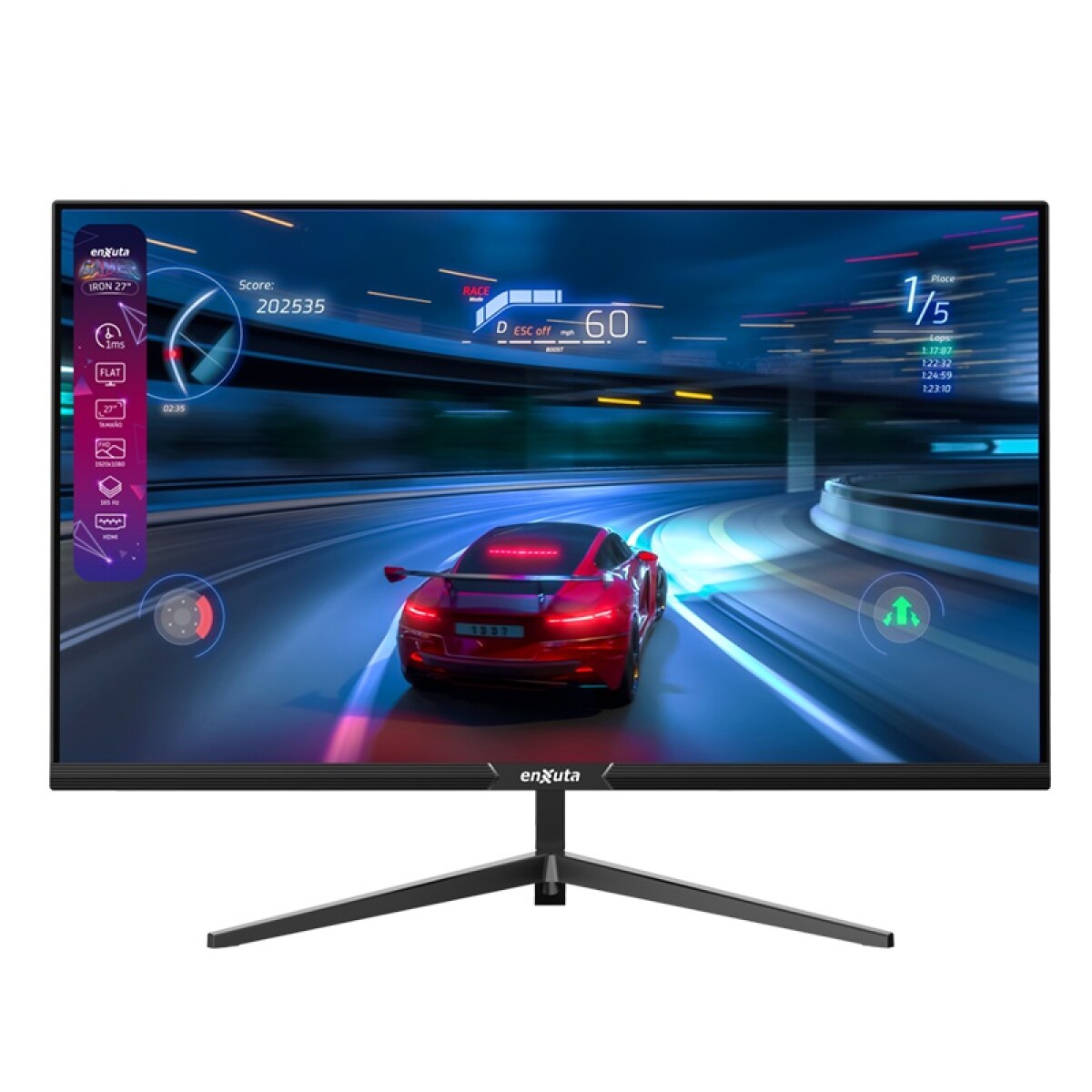 MONITOR GAMER IRON ENXUTA MGIENX2827 165F 27plg FULL HD 