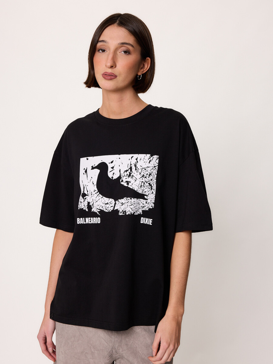 T-SHIRT M/C GAVIOTA DIXIE Negro