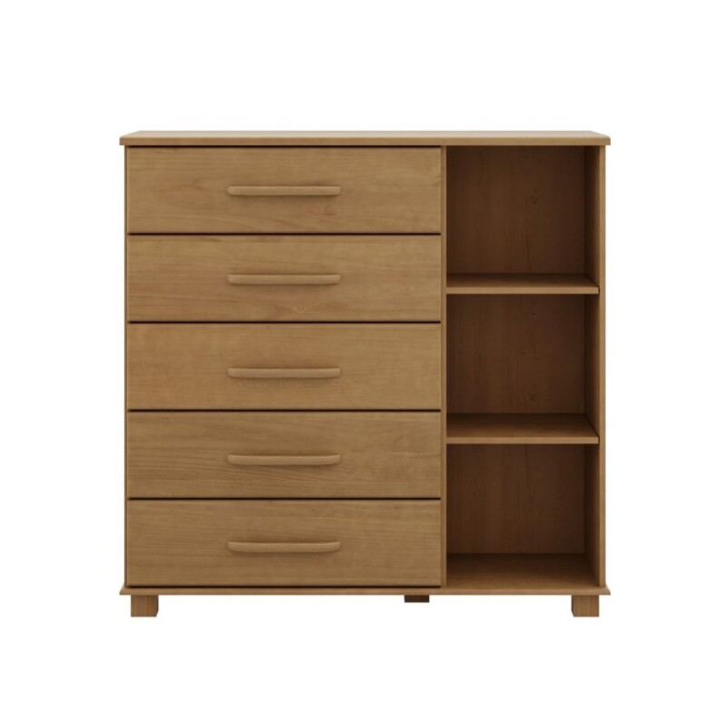 Cómoda Finestra 5 Cajones 1 Puerta Freijo 2251FN OURO Cómoda Finestra 5 Cajones 1 Puerta Freijo 2251FN OURO