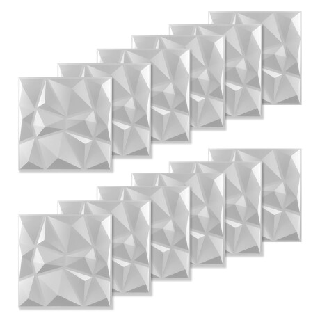 Set X12 Revestimiento 3D Adhesivo Pared 50cm x 50cm Jug004016