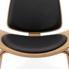 SILLON MADERA BEIGE/NEGRO 90X72X76CM Unica