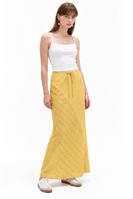 Falda Aglae Beige Oscuro