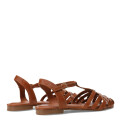 Zapatos de Mujer Bottero Tiras Y Pulsera Marrón Caramelo