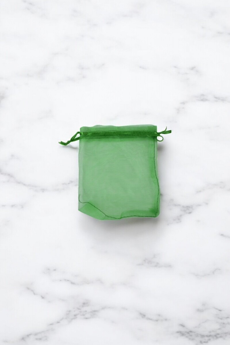 Bolsa organza 8x11 cm. - VERDE 