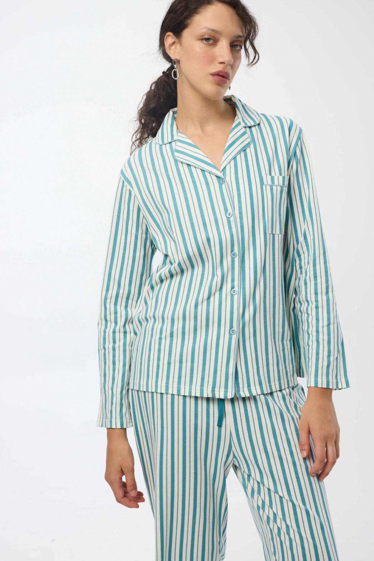 Pantalón Berta Rayas Verde