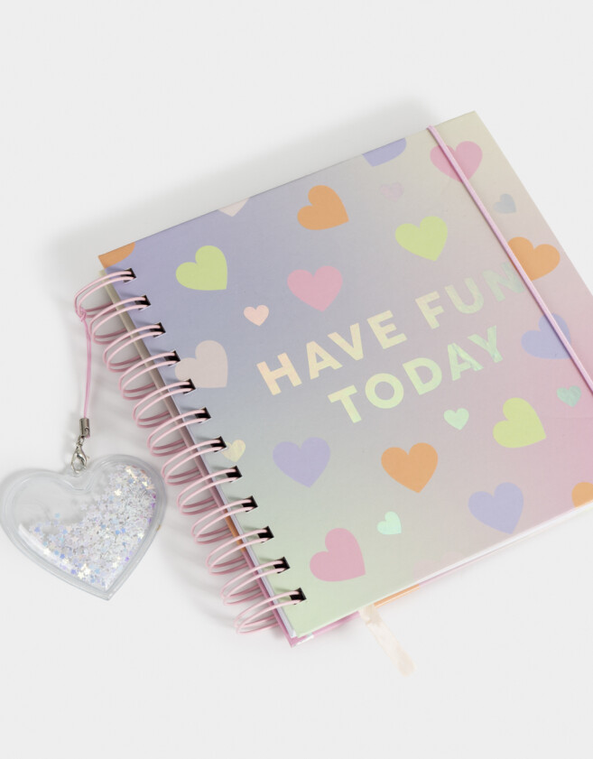 Anotadores Cuadernos y Memos Corazón Cuaderno Tapa Dura Have Fun Today - Combinacion Multicolor