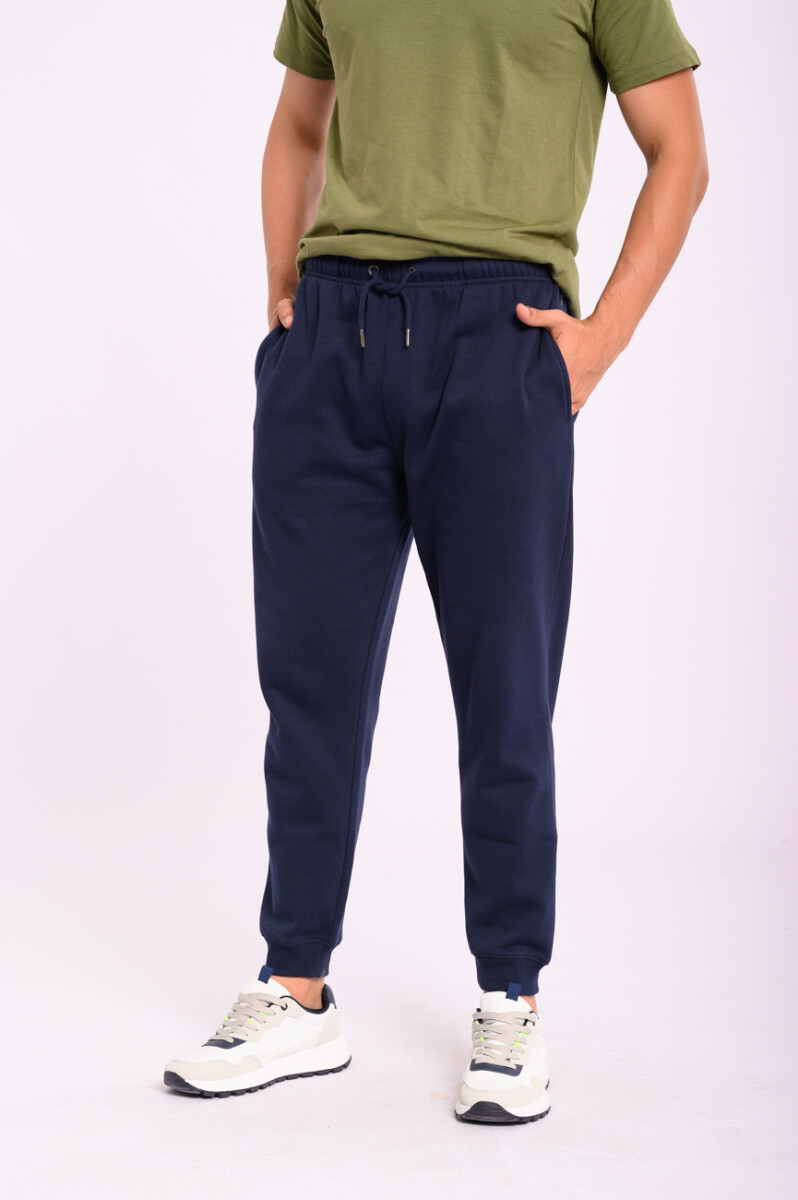 Pantalón deportivo jogger básico - Azul 