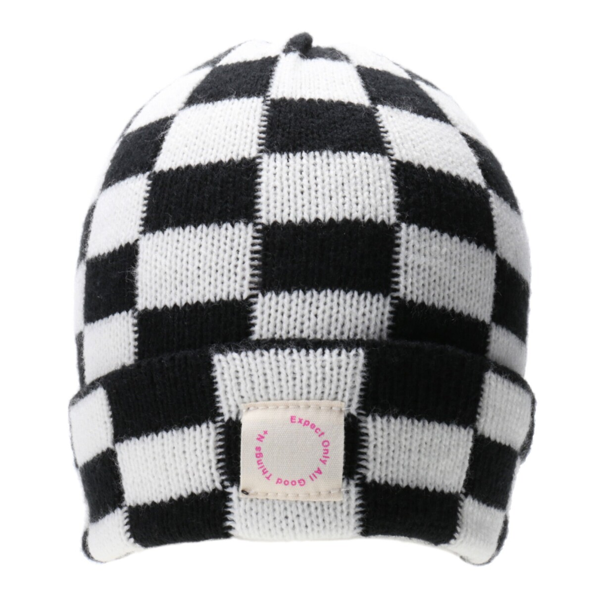 Gorro N+ Tejido - Negro - Blanco 