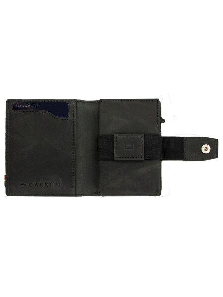 METAL WALLET BRUSHED BLACK