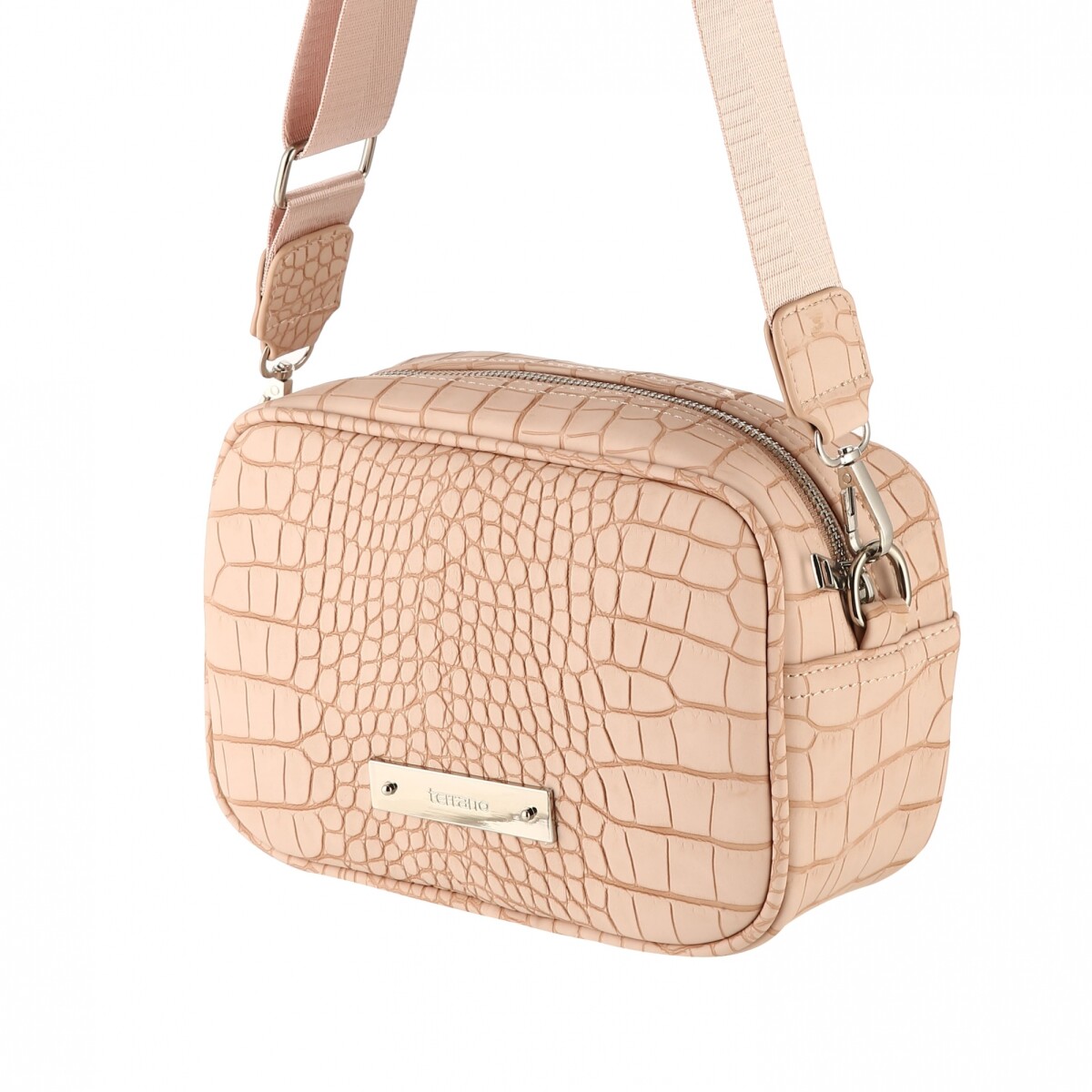 Bandolera Croco - Beige Opaco 