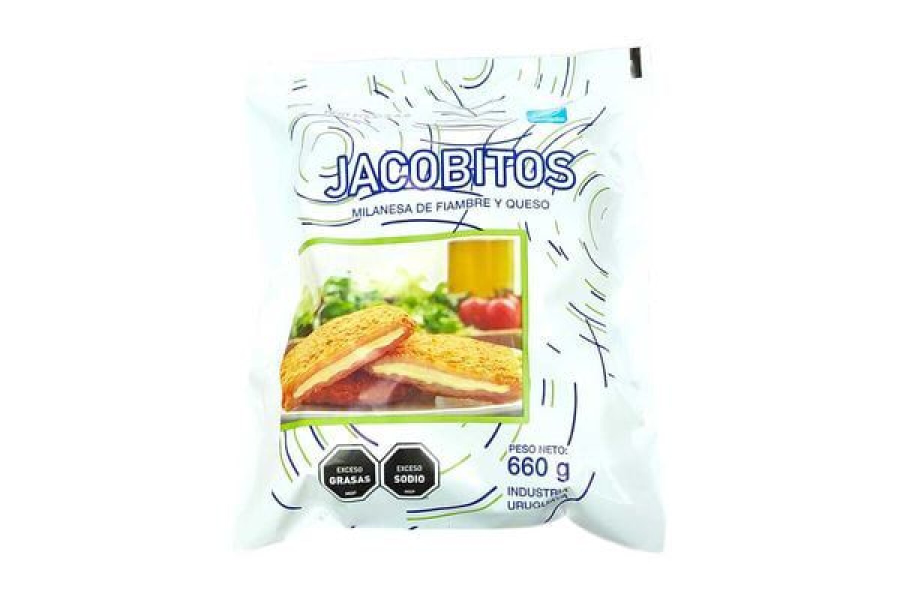 Milanesas de Jamón y Queso Jacobitos 650Grs 