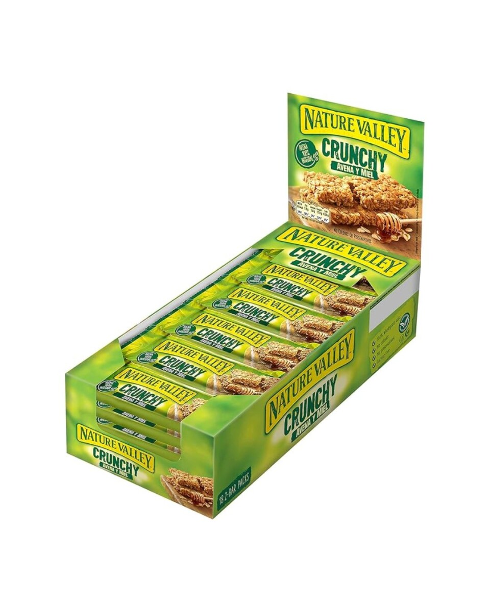 Barritas de Avena 100% Integral y Miel 18x42g Ingredientes Naturales Nature Valley 