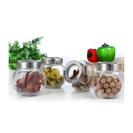 Set x10 especieros de vidrio y soporte metálico Selecta Set x10 especieros de vidrio y soporte metálico Selecta