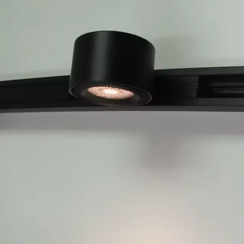 Spot led para riel magnético negro Ø65 12w 24° 840 lm cálido IX4354
