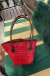 Medium All Season Bag Rojo / Chocolate