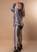 Conjunto de seda animal print Conjunto de seda animal print