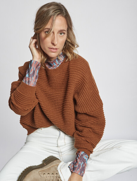 Buzo acanalado cobre