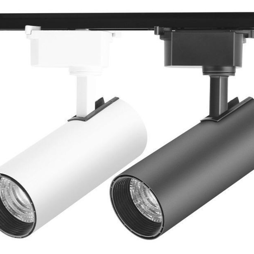 Set De Riel + 3 Spots 1.00m De Largo Soporte De Luz Blanco