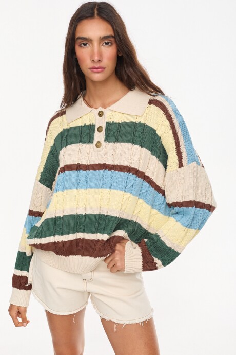 Sweater Sugus Combo Celeste