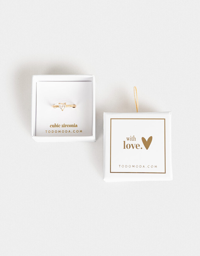 Anillos Chicos Cubic zirconia Anillo Cubic Zirconia - Dorado