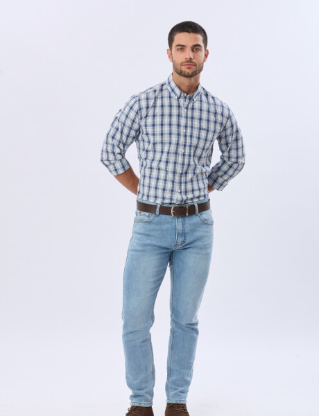 PANTALÓN DE JEAN SKINNY Celeste