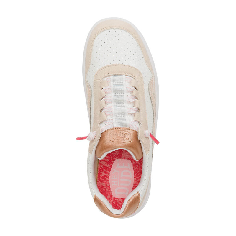 Zapatillas Hudson Lift Sport Shimmer Mujer Whisper Pink/white/rose Gold