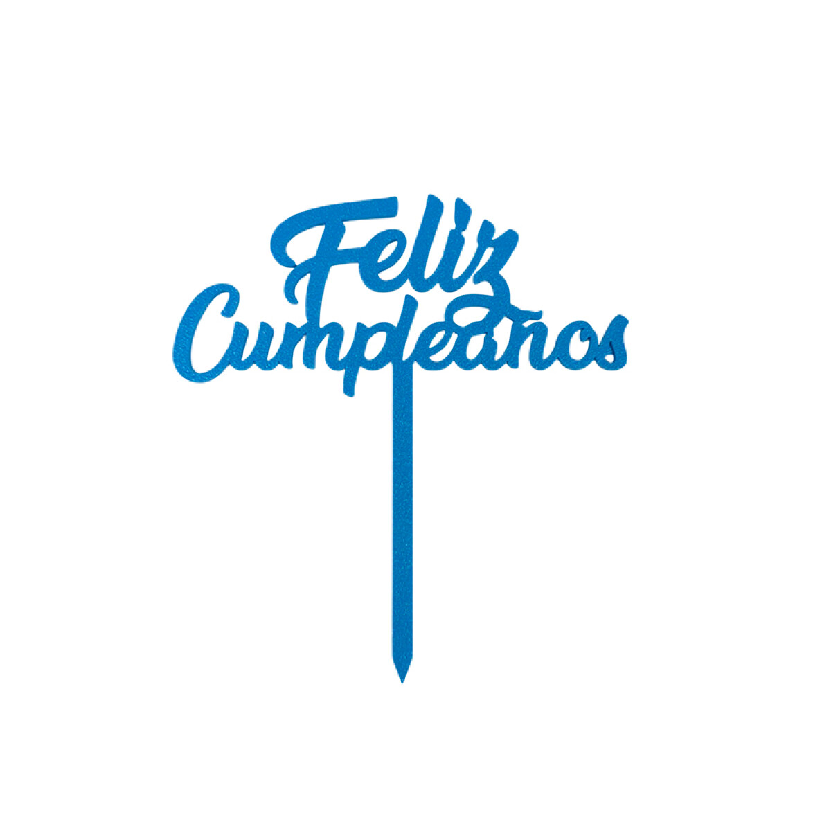 Topper 3D Feliz Cumpleaños Celeste 