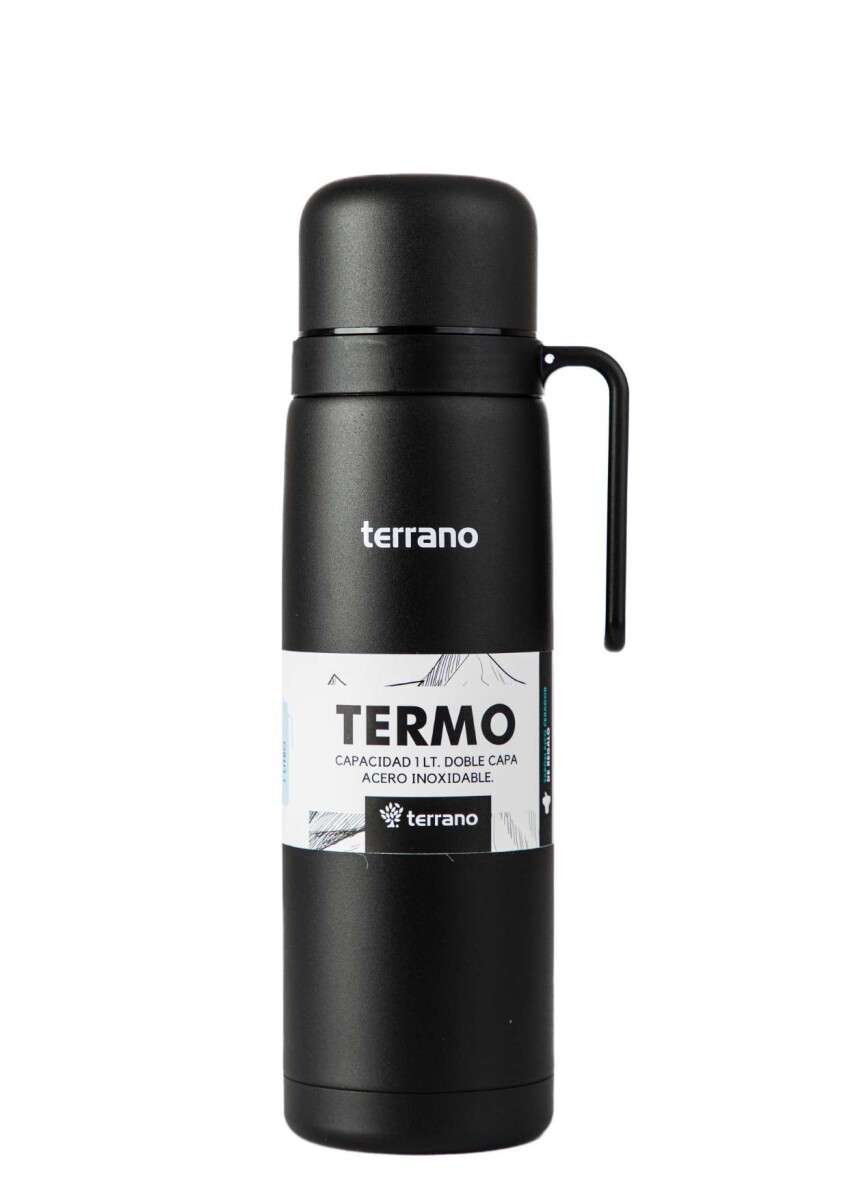 Termo con Manija Rígida Color - Negro 