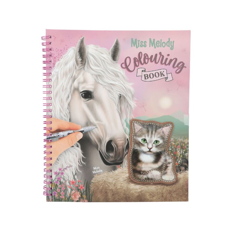 Libro para colorear con lentejuelas - Miss Melody Libro para colorear con lentejuelas - Miss Melody