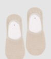 Medias invisibles algodón lisas Beige
