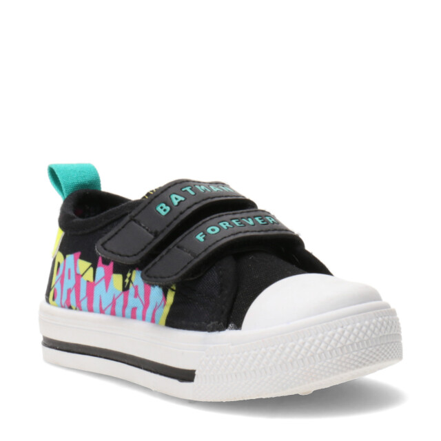 Championes Infantiles Batman BATMAN FOREVER lona 2 velcros Negro - Amarillo - Verde
