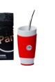 MATE PAMPA GUAMPA CON BOMBILLA ROJO