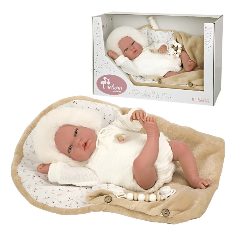 Bebé Reborn Alejandra Beige Con Saco De Dormir Bebé Reborn Alejandra Beige Con Saco De Dormir