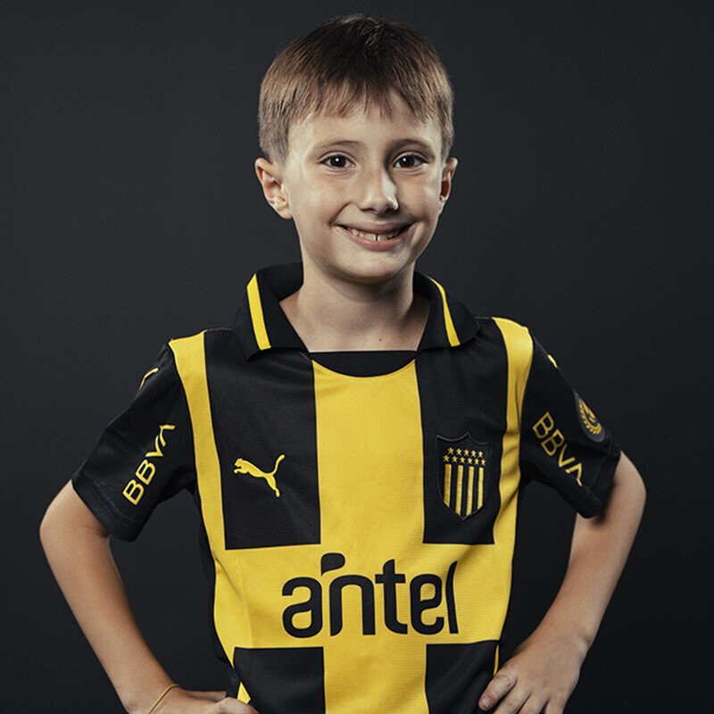 Camiseta Infantil Puma Peñarol Amarillo - Negro