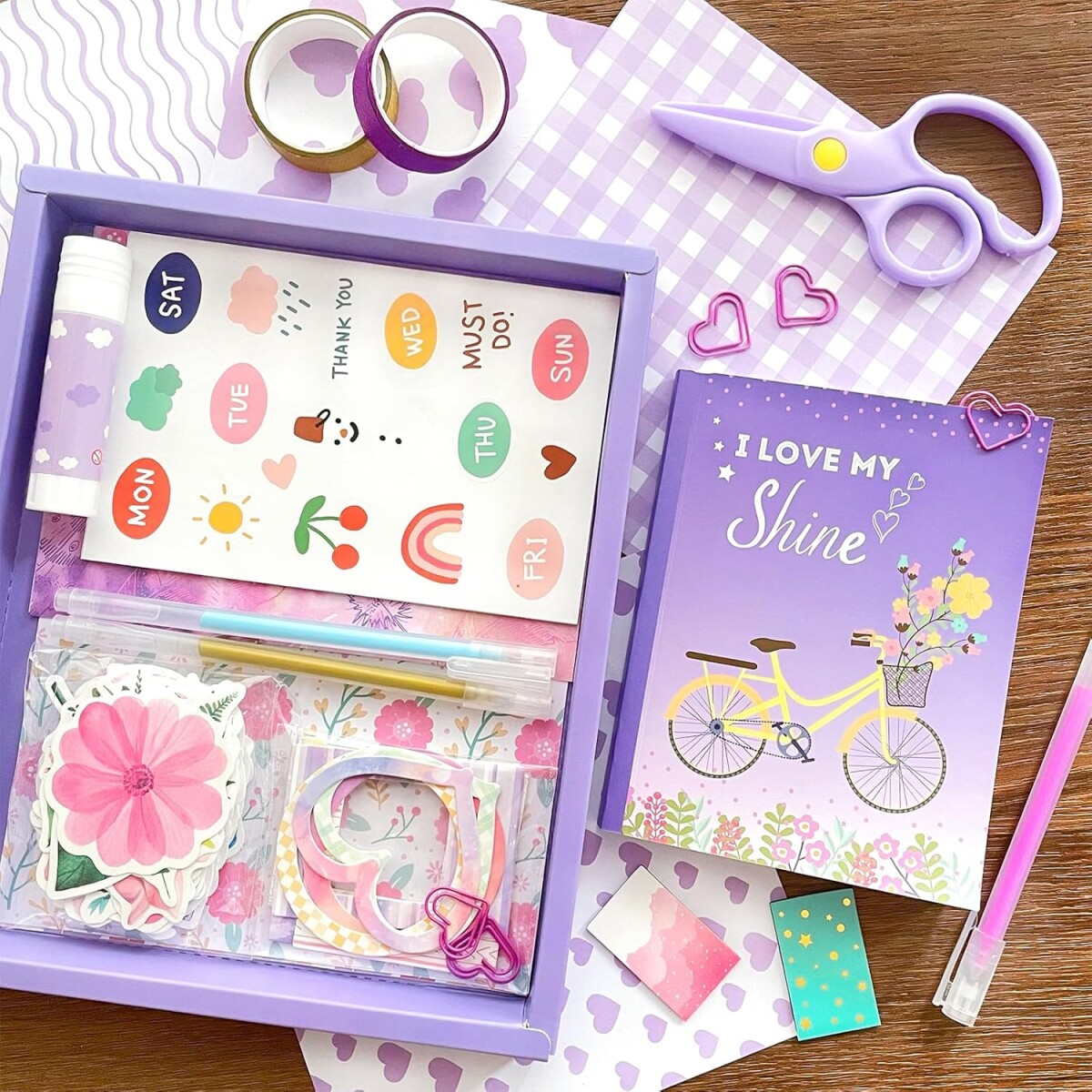 Set De Papelería Infantil Bicicleta 