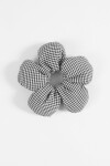 Gomita flor vichy negro