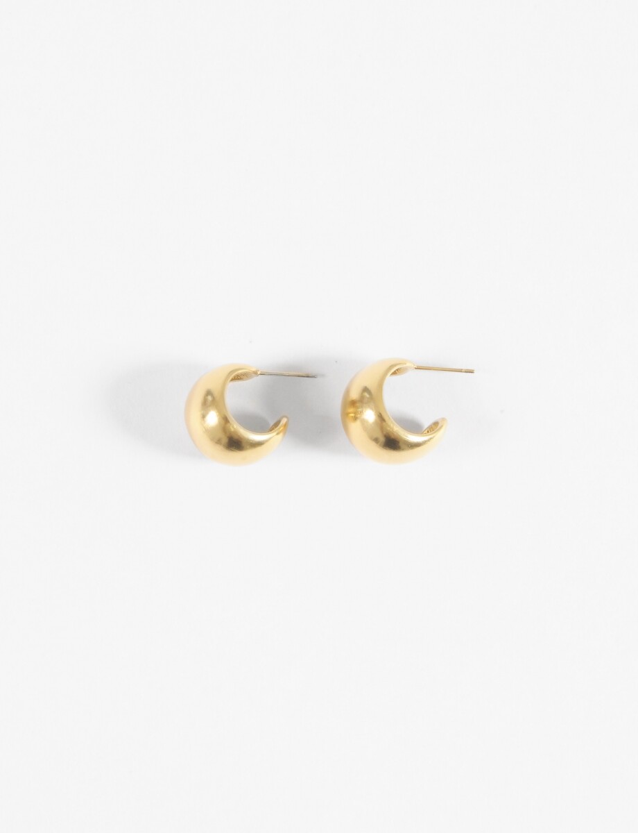 Aros acero curva - dorado 