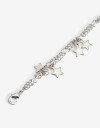 Pulseras Flexibles Metal Pulsera Con Estrellitas - Plateado Rodio