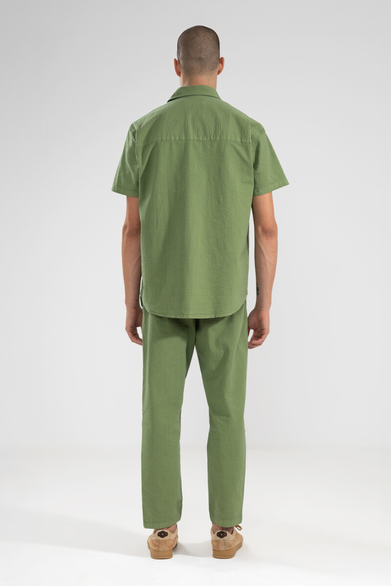 SEERSUCKER PANTS Green
