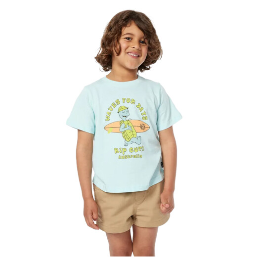 Remera Rip Curl Tube Town Waves Niño - Celeste Remera Rip Curl Tube Town Waves Niño - Celeste