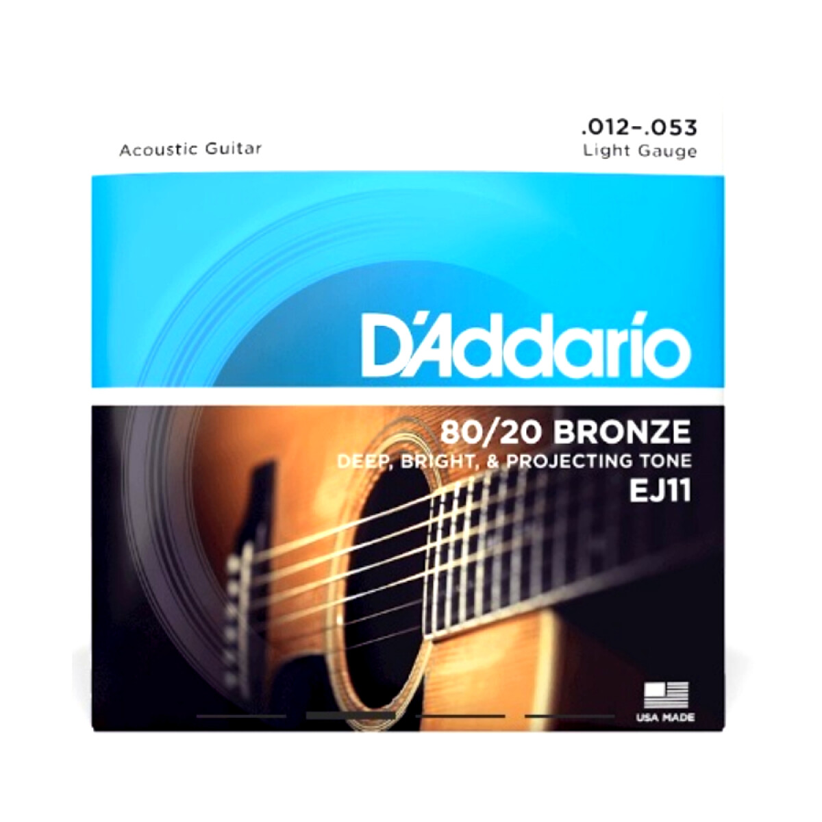 Set de Cuerdas 012 de Acero para Guitarras D'Addario EJ11 