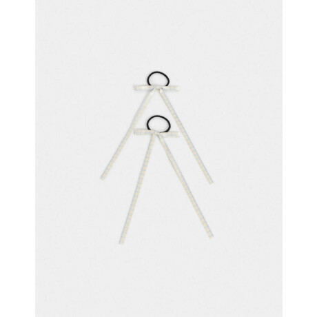 Gomitas Elásticas Sets Con moño Marron Medio