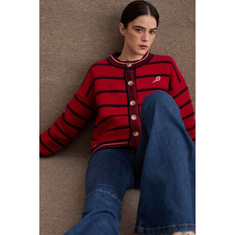 Cardigan Terro Tennis Rojo