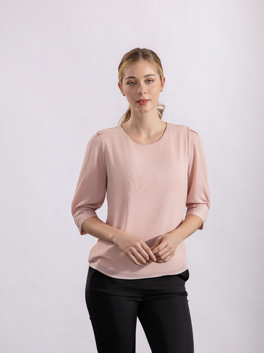 Blusa de Gasa. - Rosa 