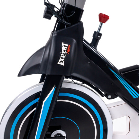 Bicicleta Spinning Expert Fitness Eagle 13Kg Profesional Amortiguador Azul-Negro